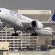 A Boeing 787 Dreamliner operated by United Airlines takes off at Los Angeles International Airport (LAX) on January 9, 2013 in Los Angeles, California.